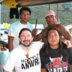 Matthew with aboriginal friends on Orchid Island, Taiwan.