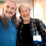 Matthew with multi-Grammy winning engineer George Massenburg, at AES in Paris.
