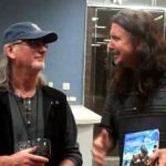 Presenting Roger Glover (Deep Purple bassist/producer) with the DVD documentary "Spirits of Orchid Island," featuring Matthew's soundtrack and narration.
